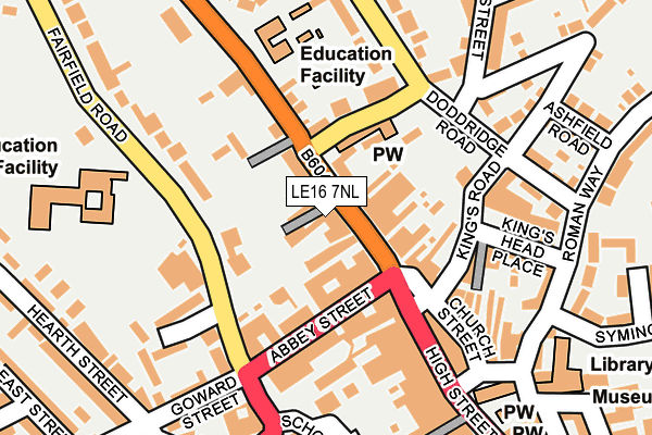 LE16 7NL map - OS OpenMap – Local (Ordnance Survey) LE16 7NL map - OS OpenMap – Local (Ordnance Survey)