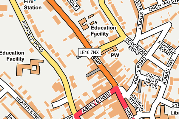 LE16 7NX map - OS OpenMap – Local (Ordnance Survey) LE16 7NX map - OS OpenMap – Local (Ordnance Survey)