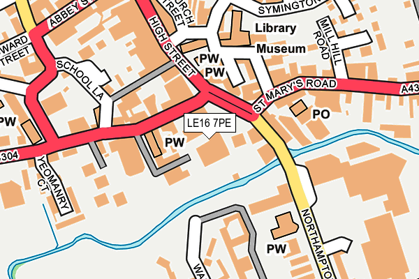 LE16 7PE map - OS OpenMap – Local (Ordnance Survey) LE16 7PE map - OS OpenMap – Local (Ordnance Survey)