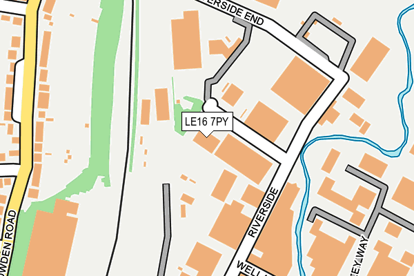 LE16 7PY map - OS OpenMap – Local (Ordnance Survey) LE16 7PY map - OS OpenMap – Local (Ordnance Survey)