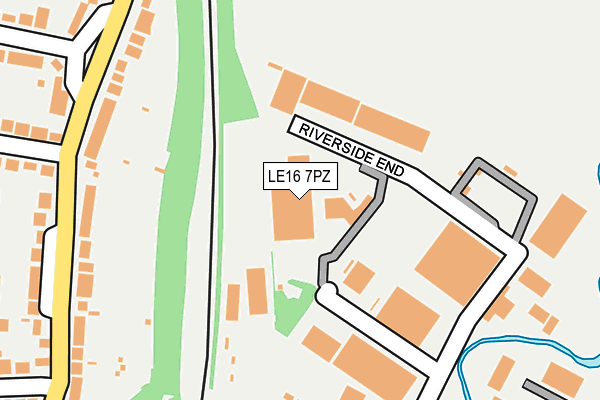 LE16 7PZ map - OS OpenMap – Local (Ordnance Survey) LE16 7PZ map - OS OpenMap – Local (Ordnance Survey)