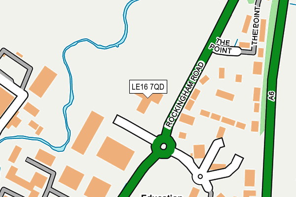 LE16 7QD map - OS OpenMap – Local (Ordnance Survey) LE16 7QD map - OS OpenMap – Local (Ordnance Survey)
