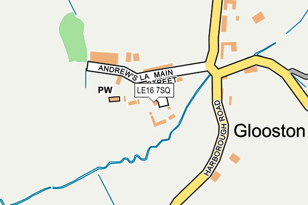 LE16 7SQ map - OS OpenMap – Local (Ordnance Survey) LE16 7SQ map - OS OpenMap – Local (Ordnance Survey)