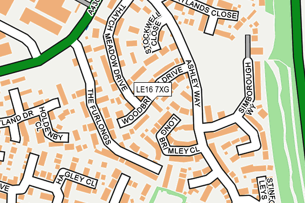 LE16 7XG map - OS OpenMap – Local (Ordnance Survey) LE16 7XG map - OS OpenMap – Local (Ordnance Survey)