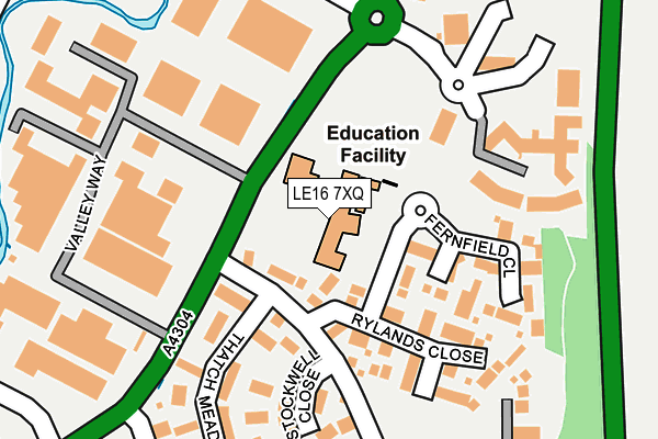 LE16 7XQ map - OS OpenMap – Local (Ordnance Survey) LE16 7XQ map - OS OpenMap – Local (Ordnance Survey)