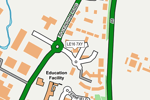 LE16 7XY map - OS OpenMap – Local (Ordnance Survey) LE16 7XY map - OS OpenMap – Local (Ordnance Survey)