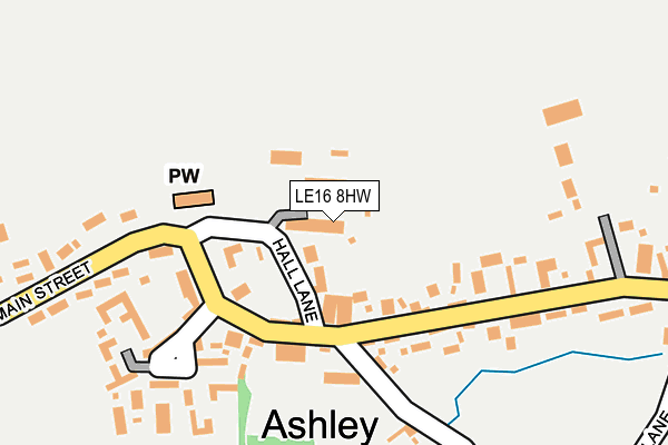 LE16 8HW map - OS OpenMap – Local (Ordnance Survey) LE16 8HW map - OS OpenMap – Local (Ordnance Survey)