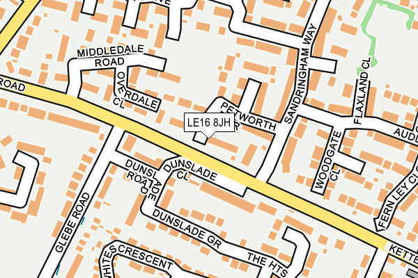 LE16 8JH map - OS OpenMap – Local (Ordnance Survey) LE16 8JH map - OS OpenMap – Local (Ordnance Survey)