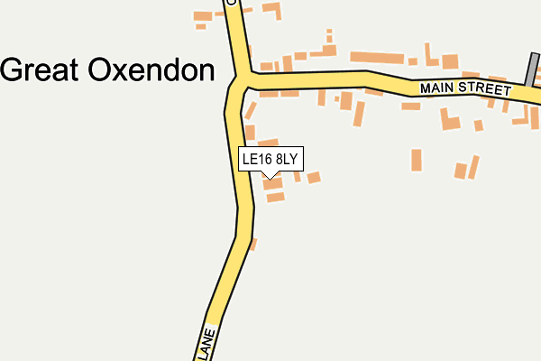 LE16 8LY map - OS OpenMap – Local (Ordnance Survey) LE16 8LY map - OS OpenMap – Local (Ordnance Survey)