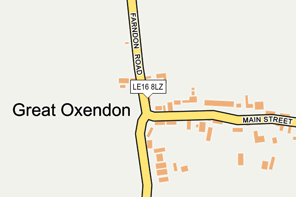 LE16 8LZ map - OS OpenMap – Local (Ordnance Survey) LE16 8LZ map - OS OpenMap – Local (Ordnance Survey)
