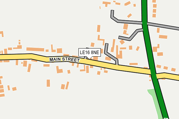 LE16 8NE map - OS OpenMap – Local (Ordnance Survey) LE16 8NE map - OS OpenMap – Local (Ordnance Survey)