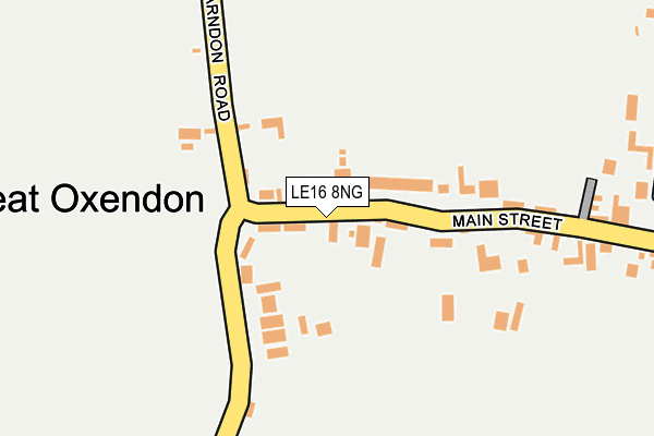 LE16 8NG map - OS OpenMap – Local (Ordnance Survey) LE16 8NG map - OS OpenMap – Local (Ordnance Survey)
