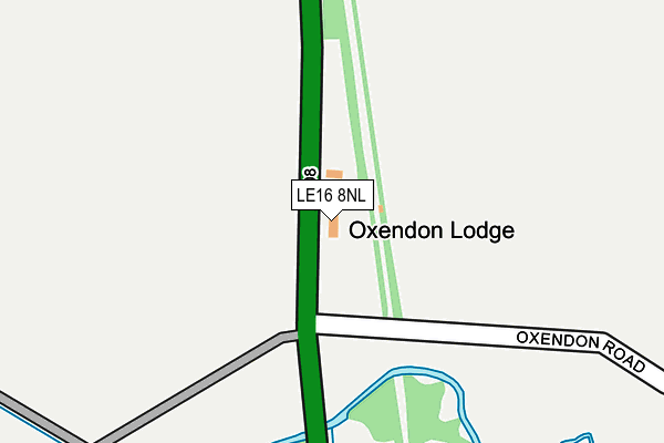 LE16 8NL map - OS OpenMap – Local (Ordnance Survey) LE16 8NL map - OS OpenMap – Local (Ordnance Survey)