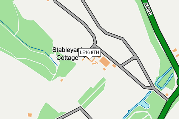 LE16 8TH map - OS OpenMap – Local (Ordnance Survey)