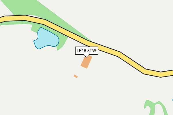 LE16 8TW map - OS OpenMap – Local (Ordnance Survey) LE16 8TW map - OS OpenMap – Local (Ordnance Survey)