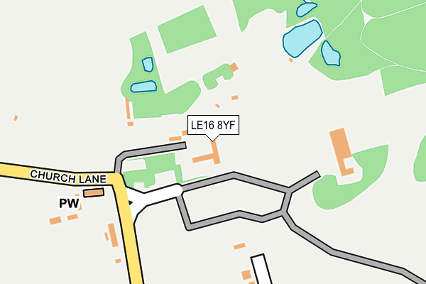 LE16 8YF map - OS OpenMap – Local (Ordnance Survey) LE16 8YF map - OS OpenMap – Local (Ordnance Survey)