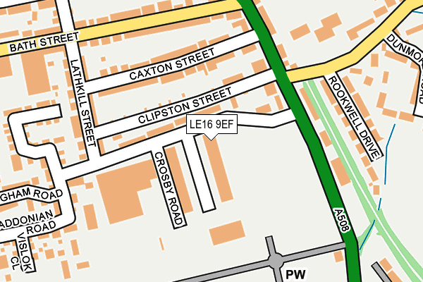 LE16 9EF map - OS OpenMap – Local (Ordnance Survey) LE16 9EF map - OS OpenMap – Local (Ordnance Survey)