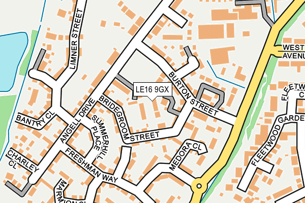 LE16 9GX map - OS OpenMap – Local (Ordnance Survey) LE16 9GX map - OS OpenMap – Local (Ordnance Survey)