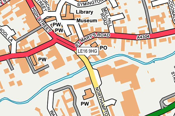 LE16 9HG map - OS OpenMap – Local (Ordnance Survey) LE16 9HG map - OS OpenMap – Local (Ordnance Survey)
