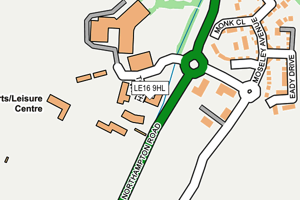 LE16 9HL map - OS OpenMap – Local (Ordnance Survey) LE16 9HL map - OS OpenMap – Local (Ordnance Survey)