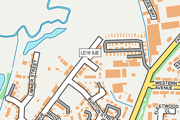 LE16 9JE map - OS OpenMap – Local (Ordnance Survey) LE16 9JE map - OS OpenMap – Local (Ordnance Survey)