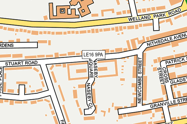 LE16 9PA map - OS OpenMap – Local (Ordnance Survey) LE16 9PA map - OS OpenMap – Local (Ordnance Survey)
