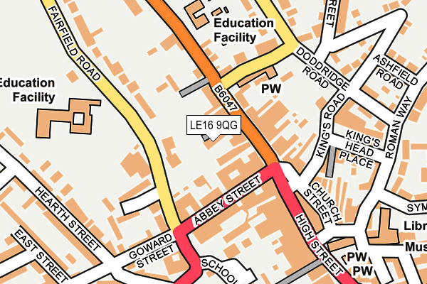 LE16 9QG map - OS OpenMap – Local (Ordnance Survey) LE16 9QG map - OS OpenMap – Local (Ordnance Survey)