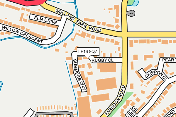LE16 9QZ map - OS OpenMap – Local (Ordnance Survey) LE16 9QZ map - OS OpenMap – Local (Ordnance Survey)