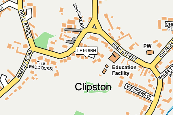LE16 9RH map - OS OpenMap – Local (Ordnance Survey) LE16 9RH map - OS OpenMap – Local (Ordnance Survey)