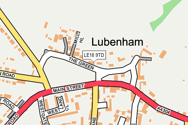 LE16 9TD map - OS OpenMap – Local (Ordnance Survey) LE16 9TD map - OS OpenMap – Local (Ordnance Survey)