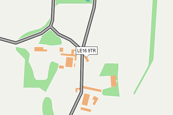 LE16 9TR map - OS OpenMap – Local (Ordnance Survey)