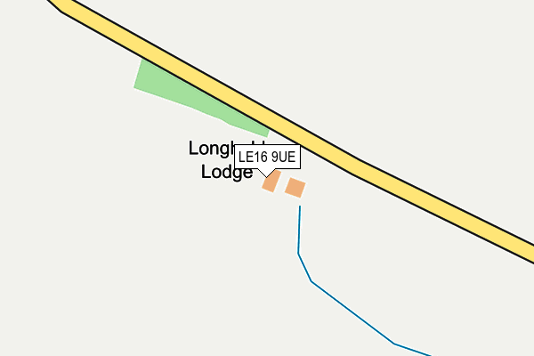 LE16 9UE map - OS OpenMap – Local (Ordnance Survey)