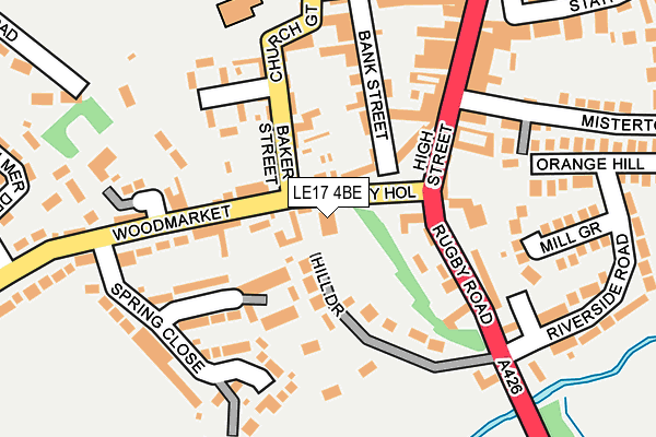 LE17 4BE map - OS OpenMap – Local (Ordnance Survey) LE17 4BE map - OS OpenMap – Local (Ordnance Survey)