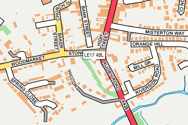 LE17 4BL map - OS OpenMap – Local (Ordnance Survey) LE17 4BL map - OS OpenMap – Local (Ordnance Survey)