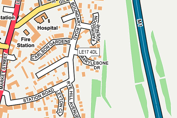 LE17 4DL map - OS OpenMap – Local (Ordnance Survey) LE17 4DL map - OS OpenMap – Local (Ordnance Survey)