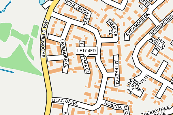 LE17 4FD map - OS OpenMap – Local (Ordnance Survey) LE17 4FD map - OS OpenMap – Local (Ordnance Survey)