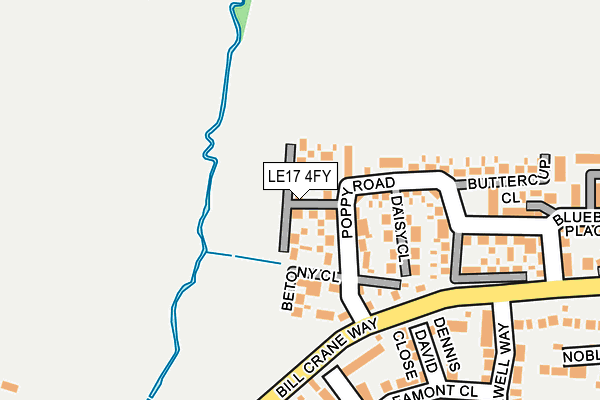LE17 4FY map - OS OpenMap – Local (Ordnance Survey) LE17 4FY map - OS OpenMap – Local (Ordnance Survey)