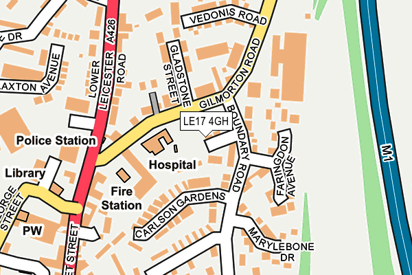 LE17 4GH map - OS OpenMap – Local (Ordnance Survey) LE17 4GH map - OS OpenMap – Local (Ordnance Survey)