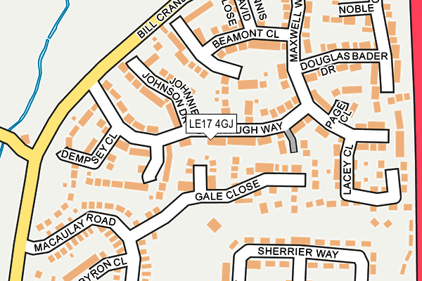 LE17 4GJ map - OS OpenMap – Local (Ordnance Survey) LE17 4GJ map - OS OpenMap – Local (Ordnance Survey)
