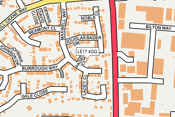 LE17 4GQ map - OS OpenMap – Local (Ordnance Survey) LE17 4GQ map - OS OpenMap – Local (Ordnance Survey)