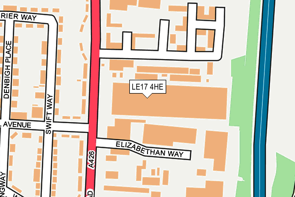 LE17 4HE map - OS OpenMap – Local (Ordnance Survey) LE17 4HE map - OS OpenMap – Local (Ordnance Survey)
