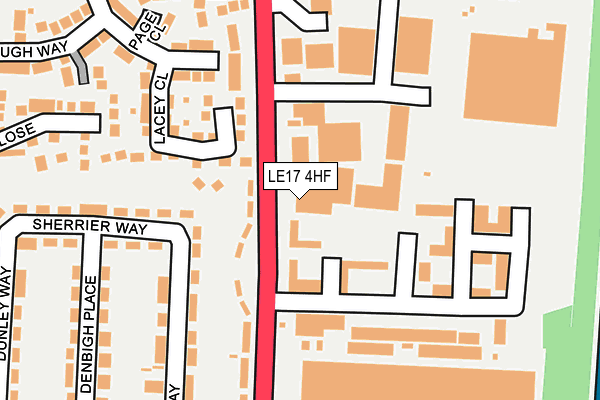 LE17 4HF map - OS OpenMap – Local (Ordnance Survey) LE17 4HF map - OS OpenMap – Local (Ordnance Survey)