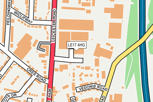 LE17 4HG map - OS OpenMap – Local (Ordnance Survey) LE17 4HG map - OS OpenMap – Local (Ordnance Survey)