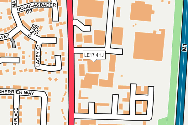 LE17 4HJ map - OS OpenMap – Local (Ordnance Survey) LE17 4HJ map - OS OpenMap – Local (Ordnance Survey)