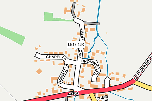 LE17 4JR map - OS OpenMap – Local (Ordnance Survey) LE17 4JR map - OS OpenMap – Local (Ordnance Survey)