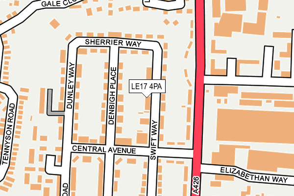 LE17 4PA map - OS OpenMap – Local (Ordnance Survey) LE17 4PA map - OS OpenMap – Local (Ordnance Survey)