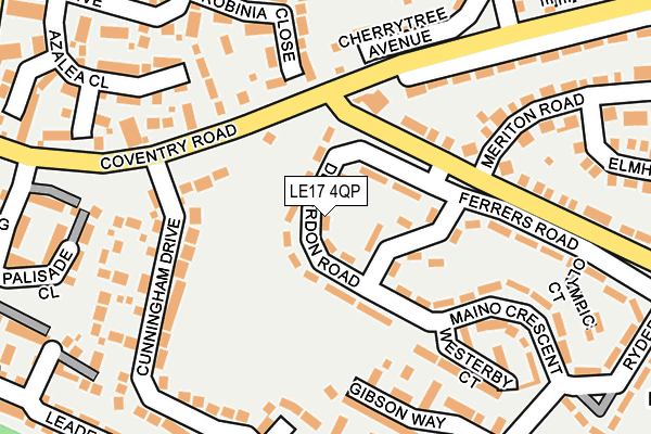 LE17 4QP map - OS OpenMap – Local (Ordnance Survey) LE17 4QP map - OS OpenMap – Local (Ordnance Survey)