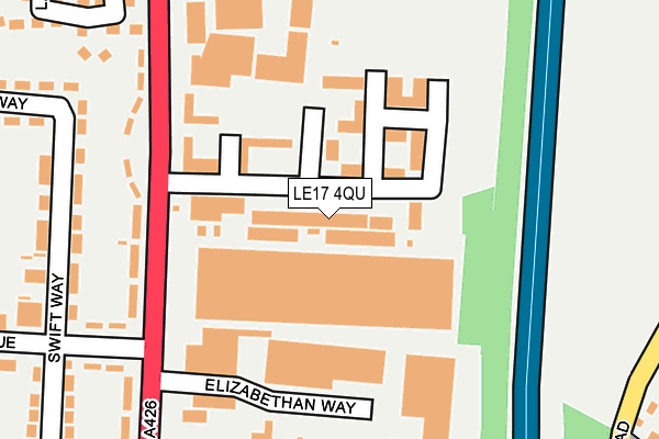 LE17 4QU map - OS OpenMap – Local (Ordnance Survey) LE17 4QU map - OS OpenMap – Local (Ordnance Survey)
