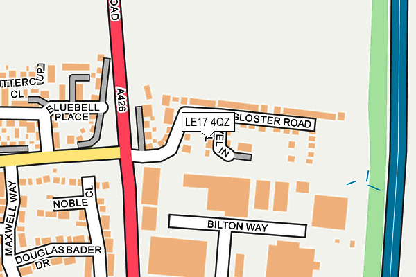 LE17 4QZ map - OS OpenMap – Local (Ordnance Survey) LE17 4QZ map - OS OpenMap – Local (Ordnance Survey)