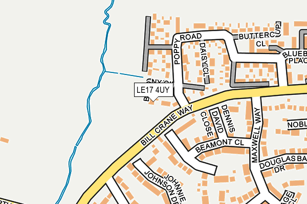 LE17 4UY map - OS OpenMap – Local (Ordnance Survey) LE17 4UY map - OS OpenMap – Local (Ordnance Survey)